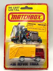 Matchbox Lesney Superfast No.36 Refuse Truck MOC Original 1979 Made in England