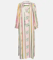 [Velvet] Velvet Jacquard cotton midi dress AU 16 multicoloured