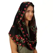 Infinity Floral Chapel Veil Lot of 2 Size Front Comes with a Handy Pouch