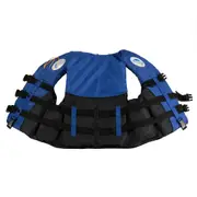 Life Jacket Adult Swimming Polyester Foam Life Jacket Vest Whistle Prevention Flood Waterproof-XL BLUE COLOR