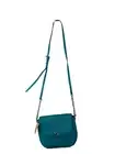 Michael Kors Half Dome Tile Blue Leather Pebble Crossbody Purse