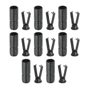 Shoelace Tips, 16Pcs Shoelace Head Tips for DIY Shoes String, Black Style a