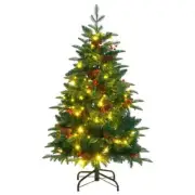 Artificial Christmas Tree 150 LED Lights 120cm Holiday Decoration Indoor