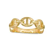 7.0mm Mariner Chain Link Band in Solid 10K Yellow Gold - Size 7