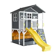 Kidzshack Caboodle Kids Wooden Large Cubby House/Mud Kitchen Slide 3+