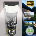 3MP Wireless 4G Outdoor Home CCTV Security Camera Battery Solar Powered 360°