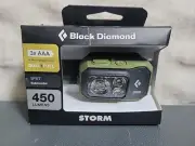 Black Diamond Storm Headlamp 450 Lumens Dark Olive Brand New