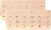 [uxcell] Women 3 Rows 5/6 Hooks Bra Extensions Adjustable Brassiere Eye Tape Bra Extender Multi Color