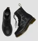 Brand New Size US 7 Dr Martens 1460 VONDA MONO WOMEN'S FLORAL BOOTS Black Shoes