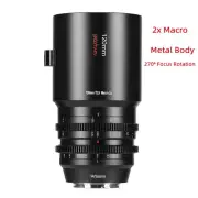 7artisans 120mm T2.9 Full Frame Macro 2x Cine Lens for Leica TL2 Sigma L Camera