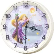 RHYTHM Disney Rapunzel on the Tower Wall Clock Silent Ivory from Japan NEW