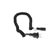 NEW UNIVERSAL SHAVER COILED FLEXIBLE AC POWER CORD CABLE FITS MOST MODELS