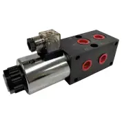 6 Port Hydraulic Solenoid Diverter Valve 60-80lpm 1/2" Bsp Ports 12/24vdc