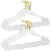 Clear Clothes Hangers 16", 20 Pack Plastic Coat Hanger for Adult Closet, Dura...