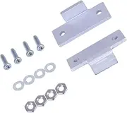 Generic Repair Hinge Kits Turntable Dust Cover Premium Aluminum Repair Tabs Hinge Brackets for Sl-q2, Sl-d1,Sl-b1,Sl-q3,SL-3200, Silver