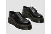 Dr. Martens Quad 5 Eye 8053 Leather Shoes in Black Polished Smooth - UK 7