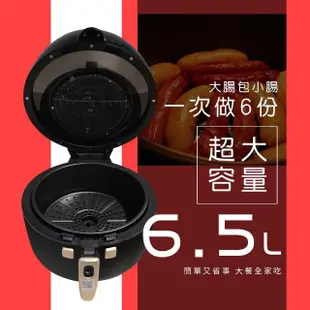 【Arlink】官方旗艦店 6.5L 自動翻炒 攪拌型氣炸鍋EC-990(透明視窗)