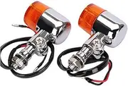 Indicators Flowing Turn Signal 1 Pair Motorcycle Accessories Aluminum Alloy Side of The Direction of Turning Lights Motorcycle Modified Retro Style Turn Lights Turn Signal Indicator (Color : A, Size