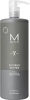 Paul Mitchell Mitch Double Hitter Shampoo and Conditioner, 1000 ml