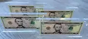 Acrylic Single Bank Note magnet Frame Plastic Money Holder Currency Display Cas