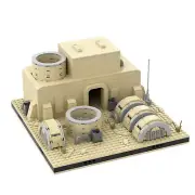 Modular Building: Power Station on Tatooine Desert 752 Pieces MOC Build