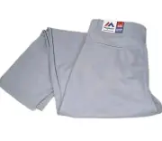 Majestic Apparel Pants Men's Size 2XL Gray Green Side Stripe Baseball Uniform