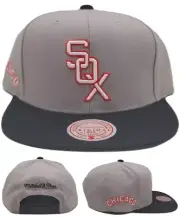 Chicago White Sox New Mitchell & Ness Away Gray Black Red Era Snapback Hat Cap