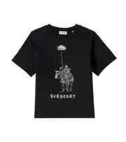 [Burberry Kids] Burberry Kids Printed cotton jersey T-shirt Y 14 black