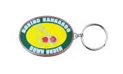 BOXING KANGAROO DOWN UNDER SYDNEY OLYMPIC GAMES 2000 OVAL METAL KEY RING #13