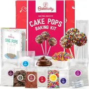 DIY Cake Pop Baking Kit for Kids - Premeasured Ingredients & Decor Supplies