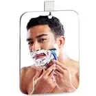 Espejo de ducha inastillable para afeitarse, espejo colgante de pared de mano