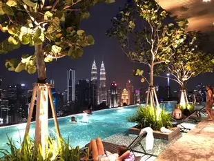 蒂蒂旺沙公寓套房 - 17平方公尺/1間專用衛浴EXPRESSIONZ SUITES KLCC VIEW WITH SKYPOOL