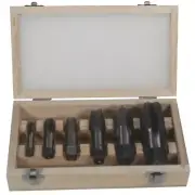 1/8", 1/4", 3/8", 1/2", 3/4" and 1" Carbon Steel NPT Pipe Tap Set (6-Piece)