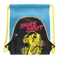 在飛比找PChome24h購物優惠-AMINAH-水藍黃蛇束口袋後背包