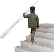 Staircase Banister Handrail with Wall Support Rod | Hand Railings for Indoor Stair Rails - 120cm 1.5m 180cm 2m 250cm 3m | Stair Handrails for Home Corridor Lofts(3.3ft/100cm)