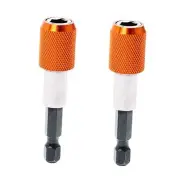 2 Pieces Quick Change Bit Holder Magnetic 1/4" Hex Shank Drill Bit Extension