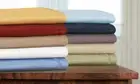 500 TC Egyptian Cotton Flat Sheet+Pillow Single/Double/Queen/King/SuperKing Size