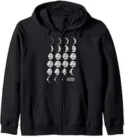 [STAR WARS] Death Star Moon Phases Zip Hoodie