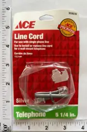 Genuine Ace Silver 5 1/4 in. Long Telephone Line Cord (3038239)