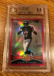 2012 Topps Chrome Pink Refractors #62 Alshon Jeffery BGS 9.5 GEM MINT Bears RC