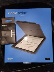 Amazon Kindle Scribe Premium Leather Case & Amazon 9W USB Power Adapter w/bonus!