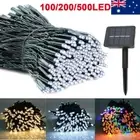 Solar Fairy String Lights 100/200/500 LED Outdoor Garden Christmas Party Outside