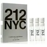 CAROLINA HERRERA 212 都會女性淡香水 1.5ML X 3 無外盒