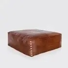 Leather Pouf unstuffe Ottoman Moroccan Footstool Boho Handcrafted Pouffe