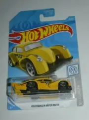 HOT WHEELS 2019 VOLKSWAGEN SERIES 1/10 - VOLKSWAGEN KAFER RACER MOONEYES YELLOW