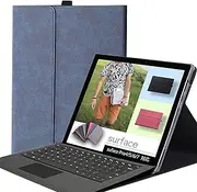 Jarttarn Protective Case Compatible with Surface Pro 11 (2024) 13-inch Tablet, Shockproof Folio Flip Rugged Cover,Business Cover with Pen Holder for Surface Pro 11 (Blue)
