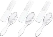 Totority Infant Hair Brush Set Baby Scalp Brush Comb for Newborns 3 Pack for Baby Shower