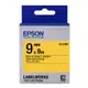 EPSON Pastel color粉彩系列標籤帶/ 黃底黑字/ LK-3YBP