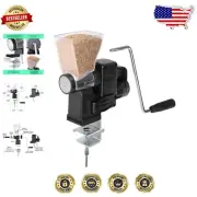 Compact Wheat Flour Grinder with Adjustable Burrs - Perfect for Any Baker
