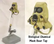 1/6 scale Chemical/ Biological helmet as beer tap